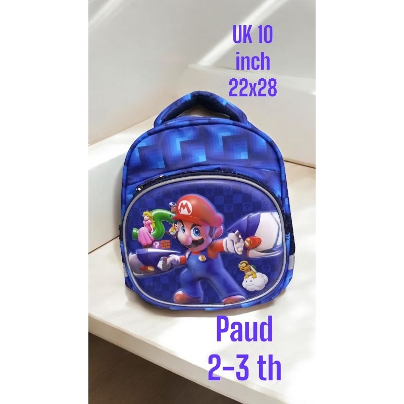 tas anak laki roblox/ ransel Minecraft/ tas Roblox SD TK import premium kado anak/ tas mario bross