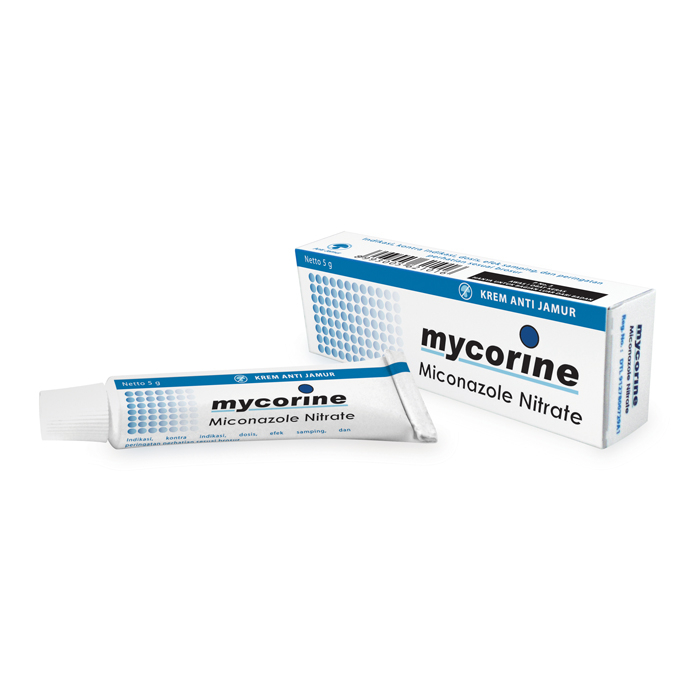 Mycorine Krim 5gr  / Miconazole / Salep Jamur Kulit / Salep Kudis / Salep Kurap / Salep Panu