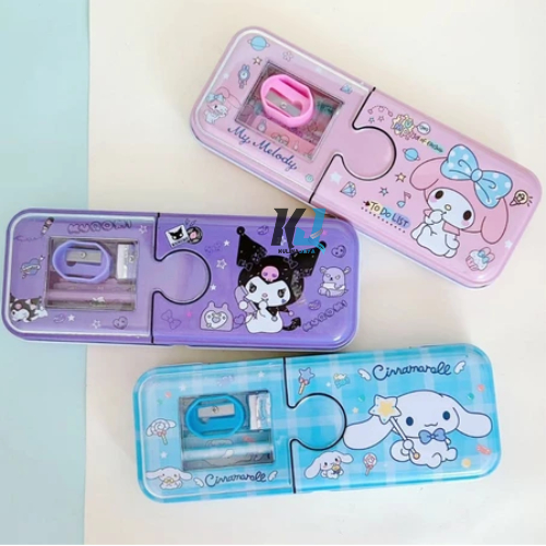 

Kotak Pensil Kaleng 2 Susun Tempat Wadah Penyimpanan Alat Tulis Pensil Pulpen Penghapus Pencil Case Motif Kartun Lucu