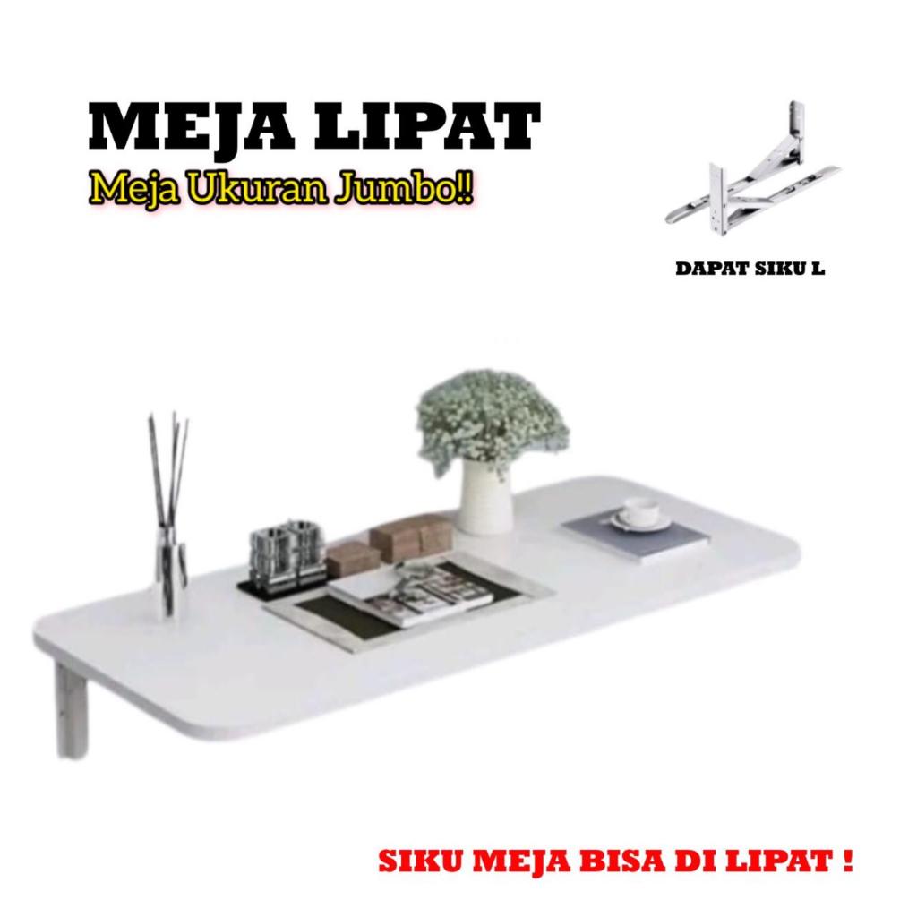 Meja Lipat Dinding Besar 100x40 80x40 60x40 90x30 60x30 Dapur Makan Lipat / Meja Belajar Dinding Tem
