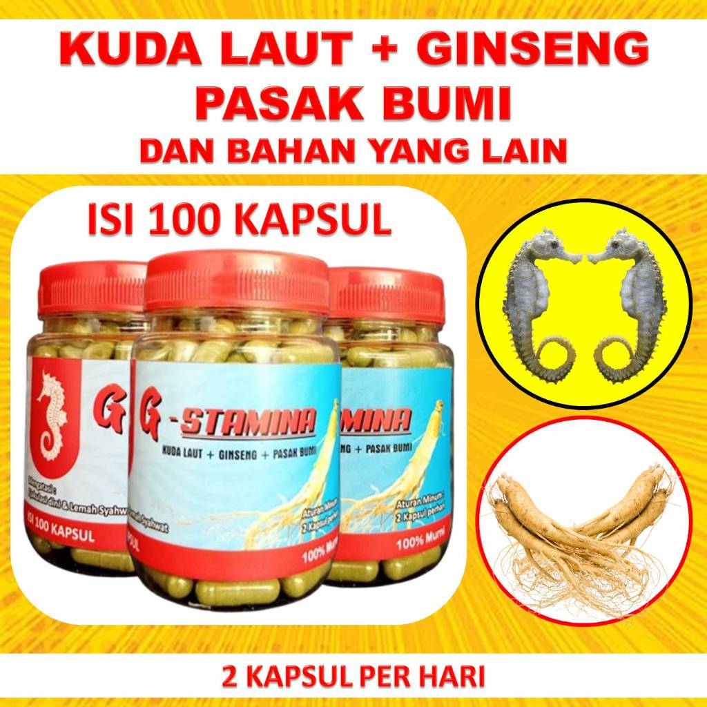 KUDA LAUT + PASAK BUMI [ ISI 100 KAPSUL ]