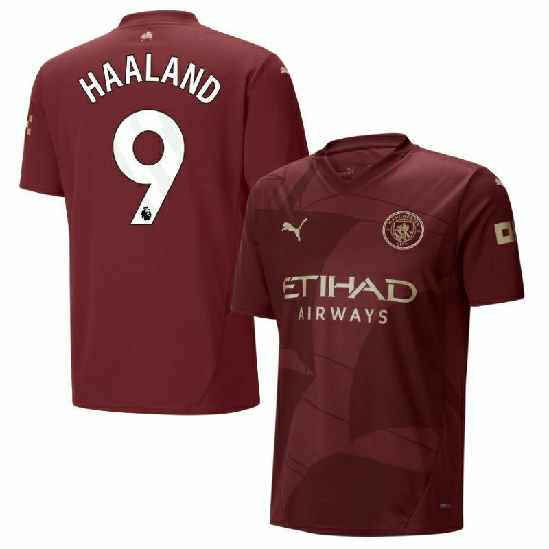 Jersey Anak Haaland Merah Musim Terbaru 2024/2025