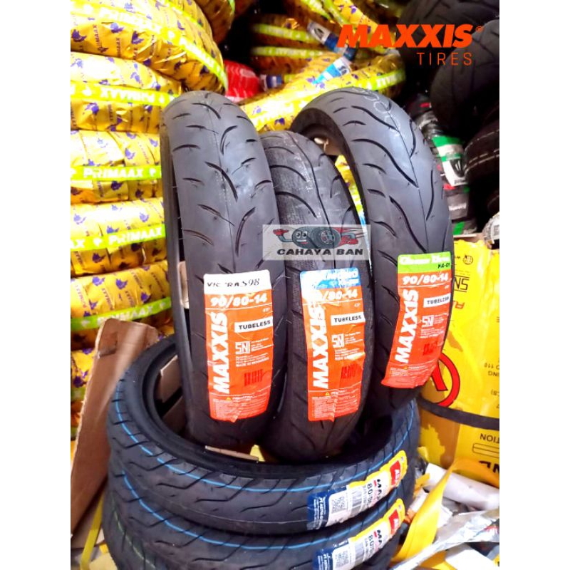 Ban Matic Tubeless Maxxis 90/80-14 Green devil maxxis victra maxxis diamond ban montor ban maxxis tu