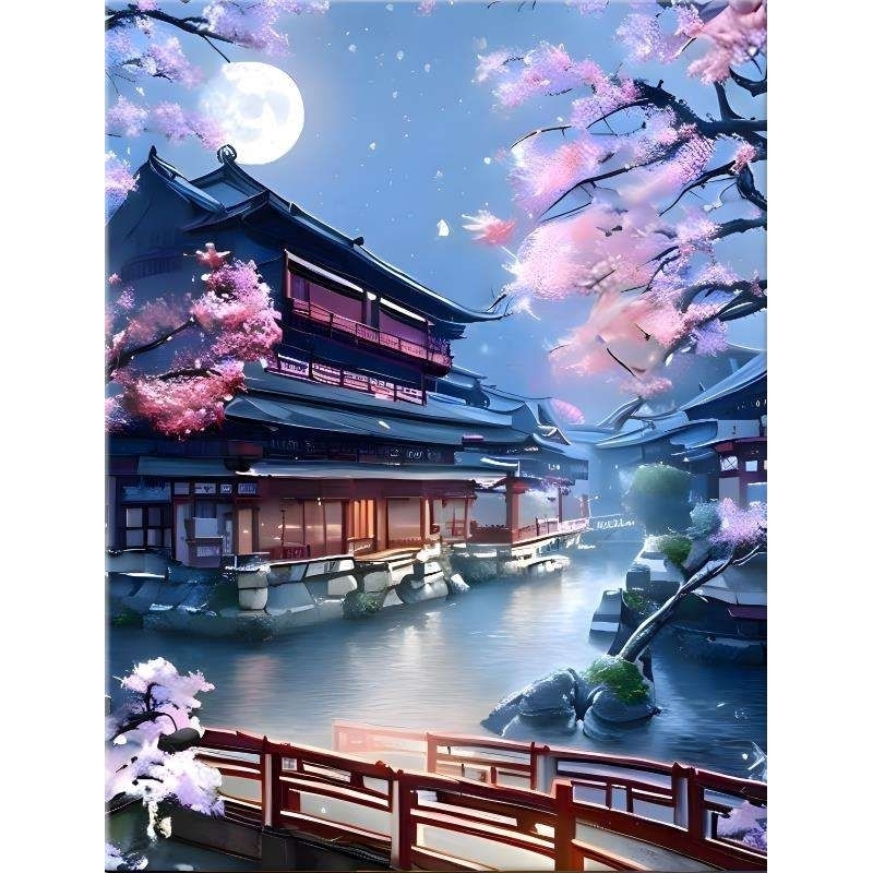 

Lukisan Pemandangan Akrilik DIY 40 x 50cm untuk Dekorasi Rumah