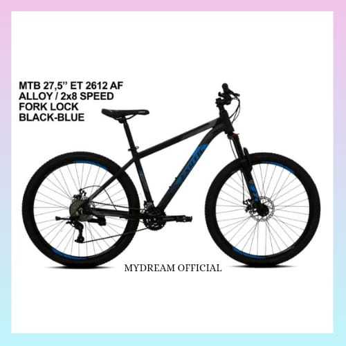 SEPEDA GUNUNG MTB EXOTIC ET 2612 AF BY PACIFIC UKURAN 27.5 INCH ALLOY 2X8 SPEED,SEPEDA READY SEMUA W