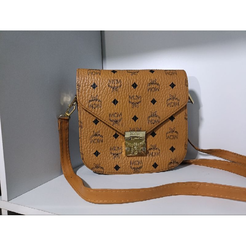 Tas Selempang wanita | Tas Kulit Asli | PL Branded M*M | Lengkap Tag