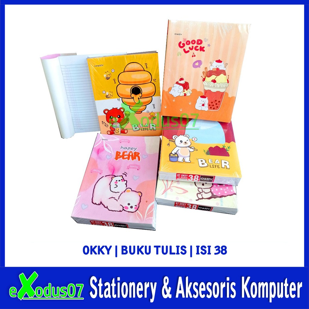 

BUKU TULIS 38 OKEY PRODUKSI KIKY ISI 10
