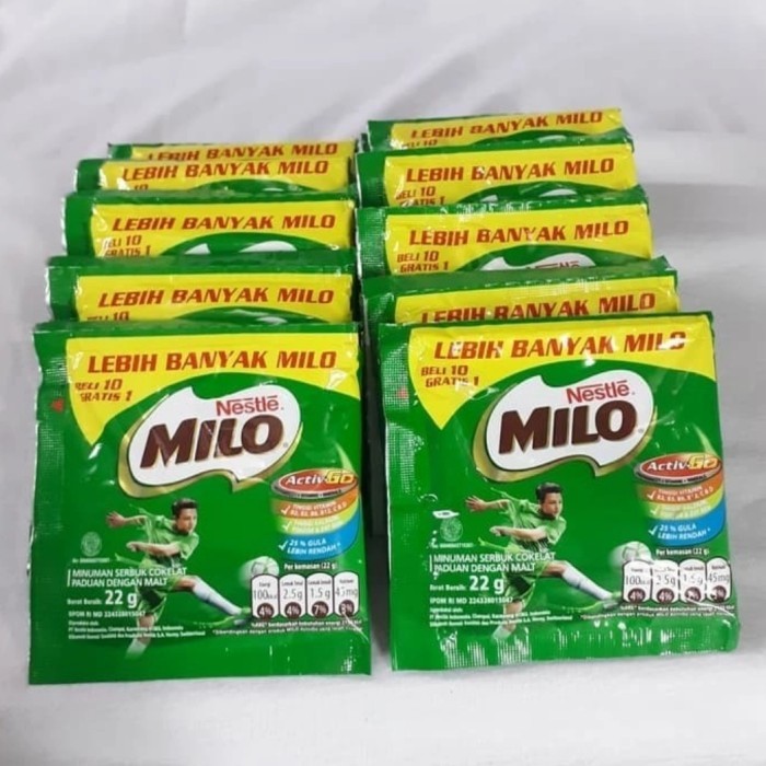 

Forcysn Milo Sachet Bubuk 22Gr (1 Renteng 10Sachet)