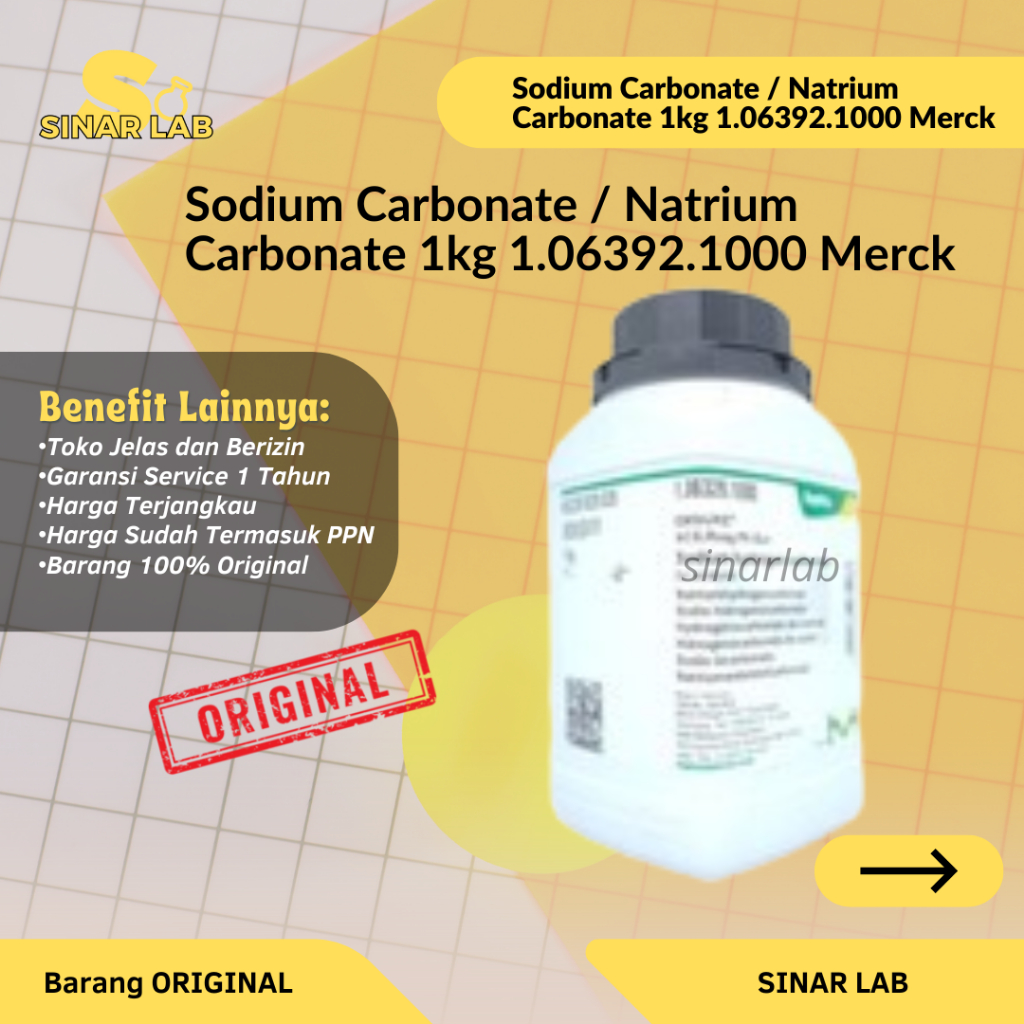 Sodium Carbonate / Natrium Carbonate 1kg 1.06392.1000 Merck