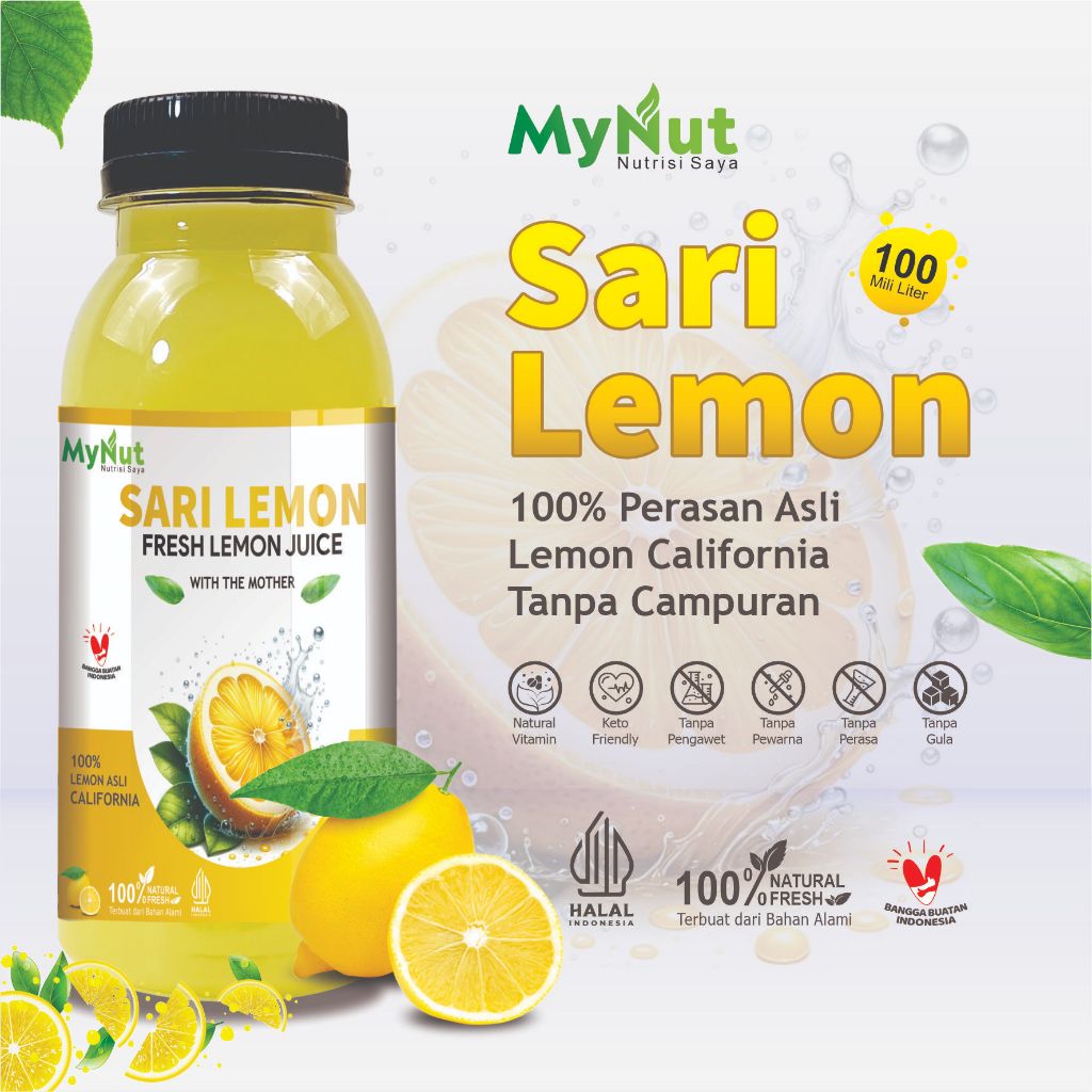 

MYNUT SARI LEMON 100 ML JUS LEMON DIET DETOKS