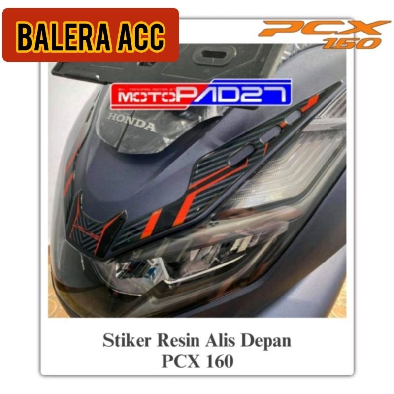 Stiker lampu depan PCX 160 2021 Stiker alis lampu depan PCX 160 2021