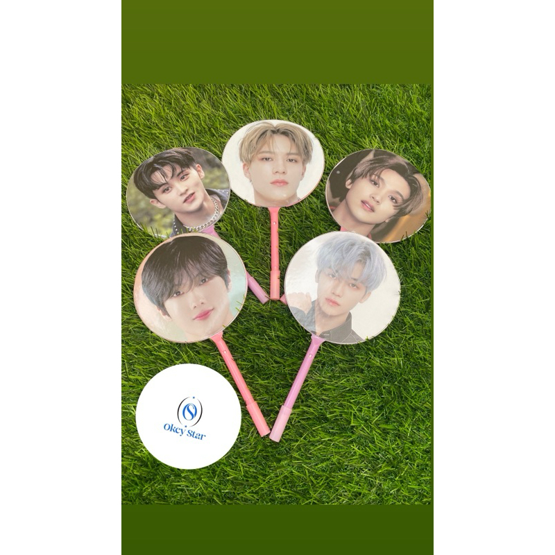 Kipas pulpen custom 2 sisi bebas cutom poto ucapan ultah, wedding, souvenir dll