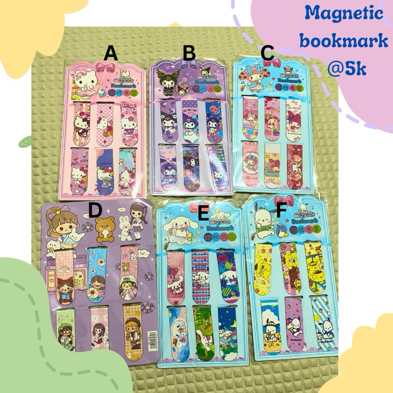 

magnetic bookmark set