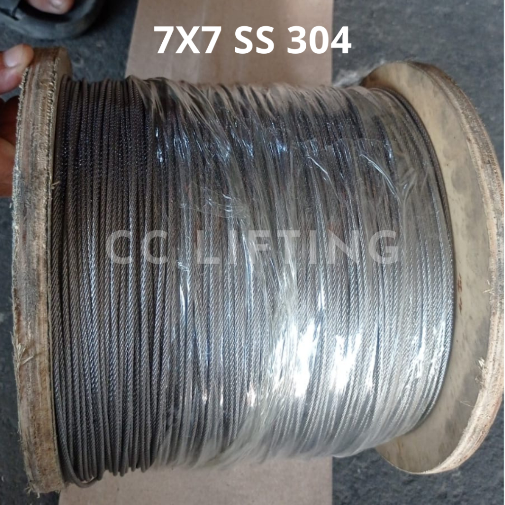 Kawat Seling 1.5mm Stainless Steel / Wire Rope 1.5mm 7x7 / Kawat Sling SS 304