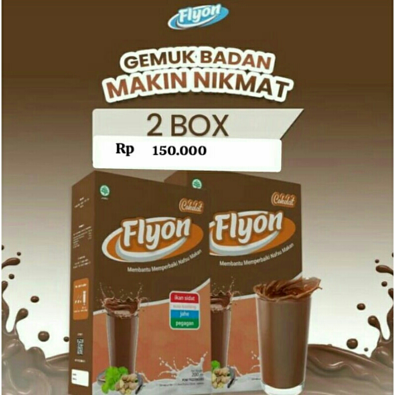 

susu flyon penambah berat badan - varian rasa coklat (2box)