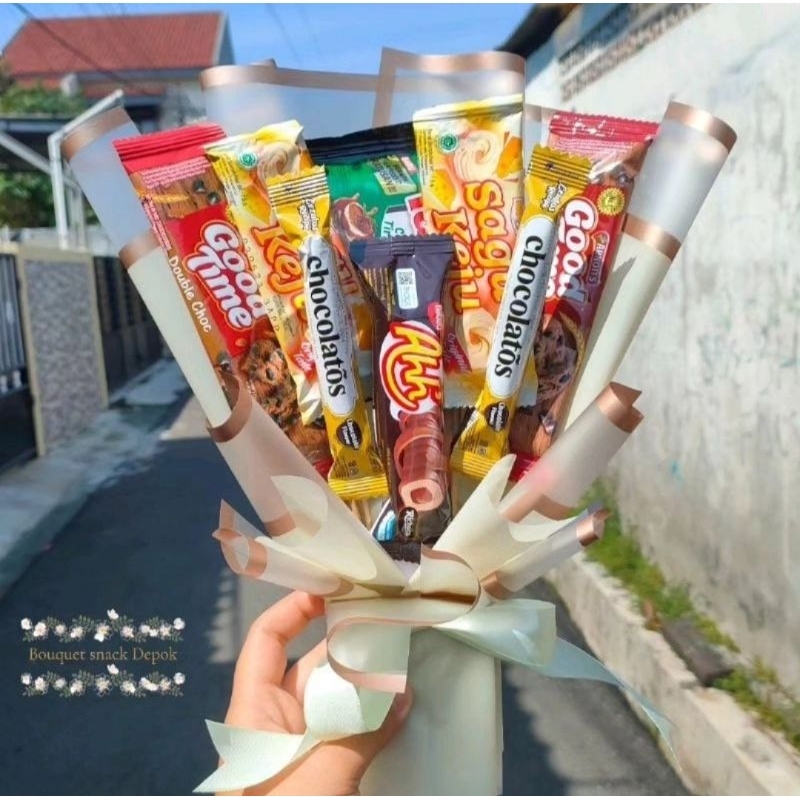 

Buket snack isi 8 part1 // bouquet wisuda / hari guru / hadiah hari ibu GRATIS ONGKIR XTRA