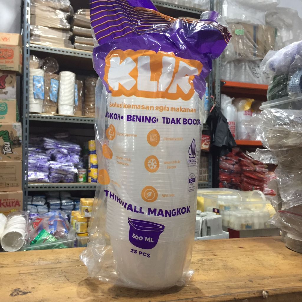 Thinwall Mangkok Plastik 500ml Thinwall Round/Bowl 500ml Round/Bowl Container