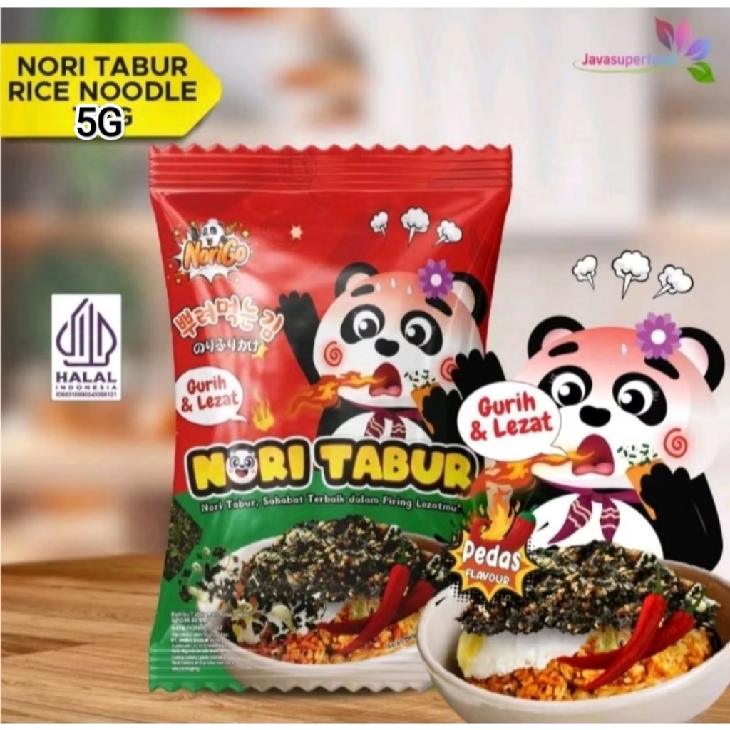 

Nori Tabur Rumput Laut Panggang Sachet - Rasa Pedas Spicy - 5g