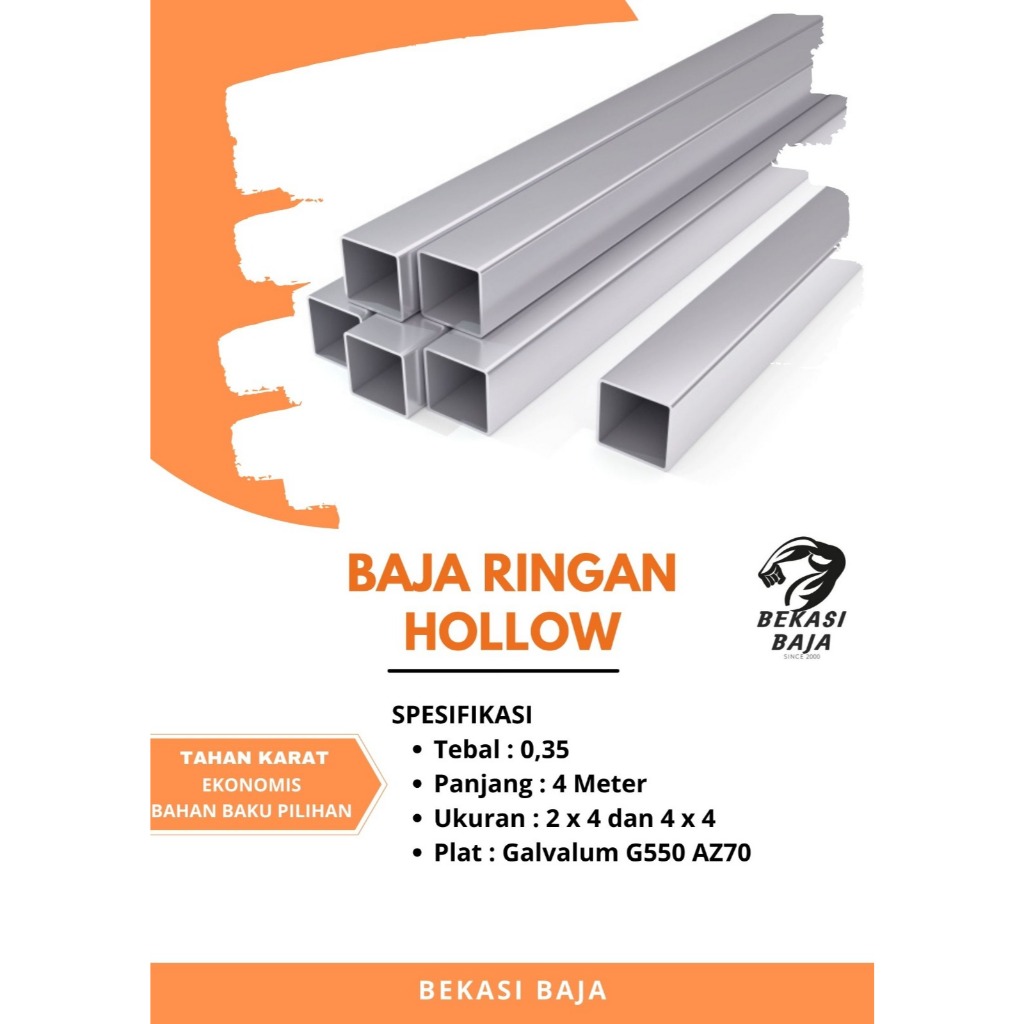 Hollo Galvalum Plafon Atap  Tebal 0.35 Besar