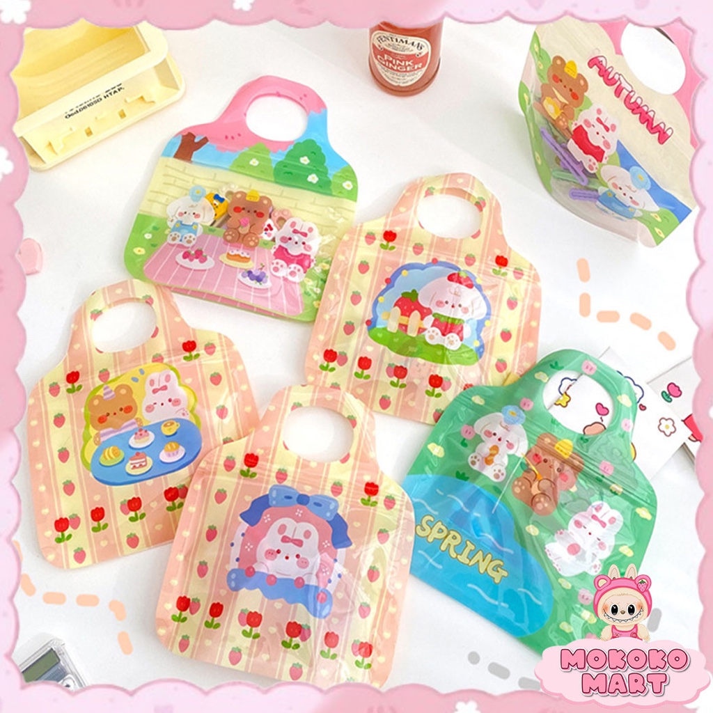 

MM Kantong Plastik Zipper Souvenir Lucu / Ziplock Permen Biscuit Goodie bag Plastik Anti Air ST24