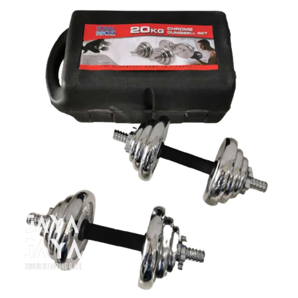 Free Ongkir Medan Dumble Barbel TOTAL FITNESS SET 20KG