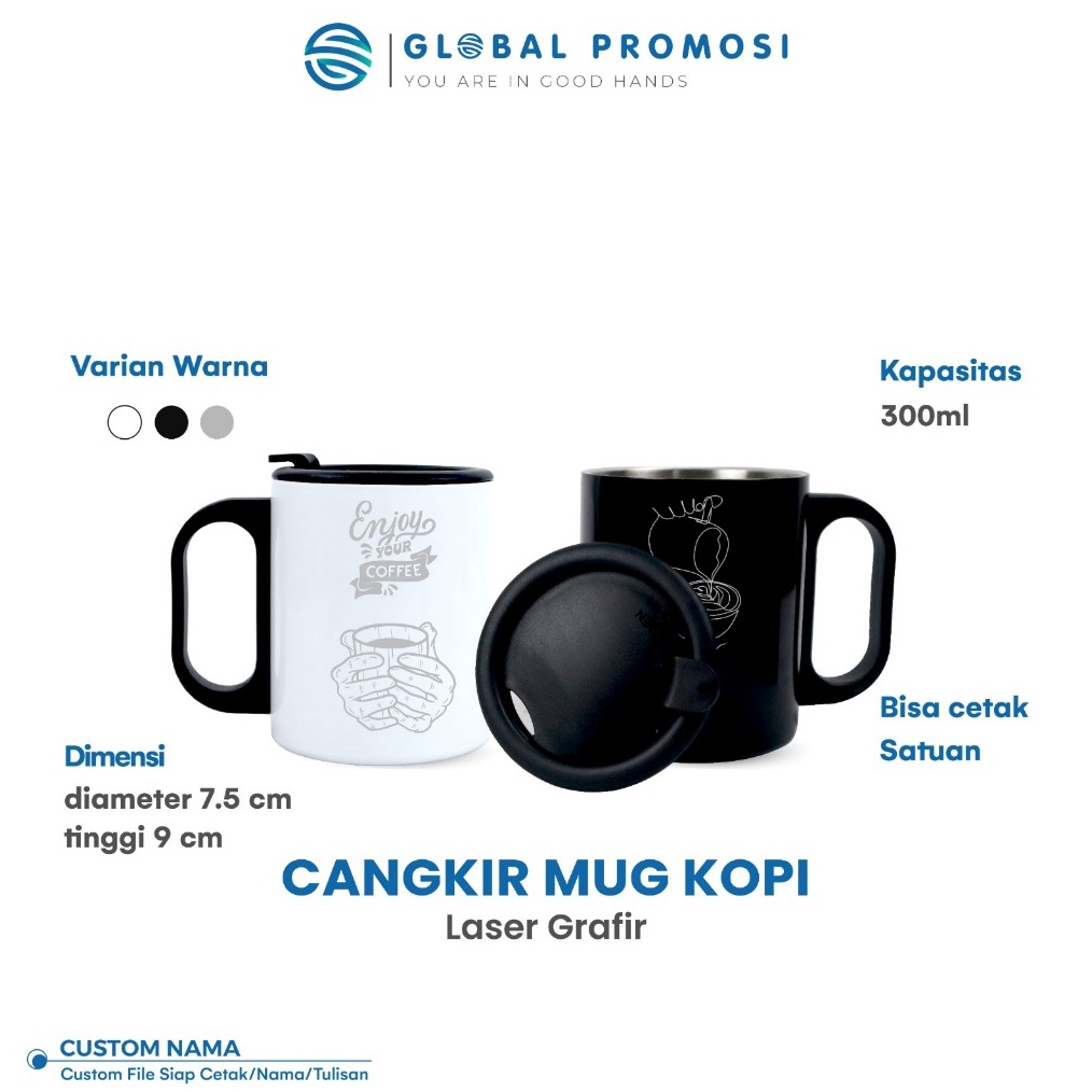 Custom Cangkir g Gelas Kopi 3ml Grafir Souvenirsi Cetak NamaKarakter