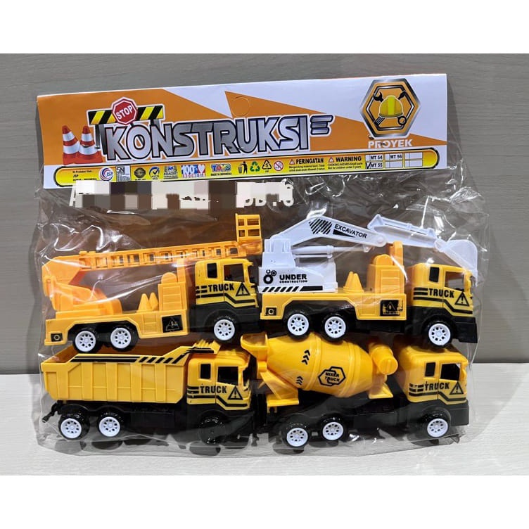 Best Delivery MAINAN ANAK MOBIL TRUK KONTRUKSI  MOBIL PEMADAM  MOBIL TRUK KEBERSIHAN MT55