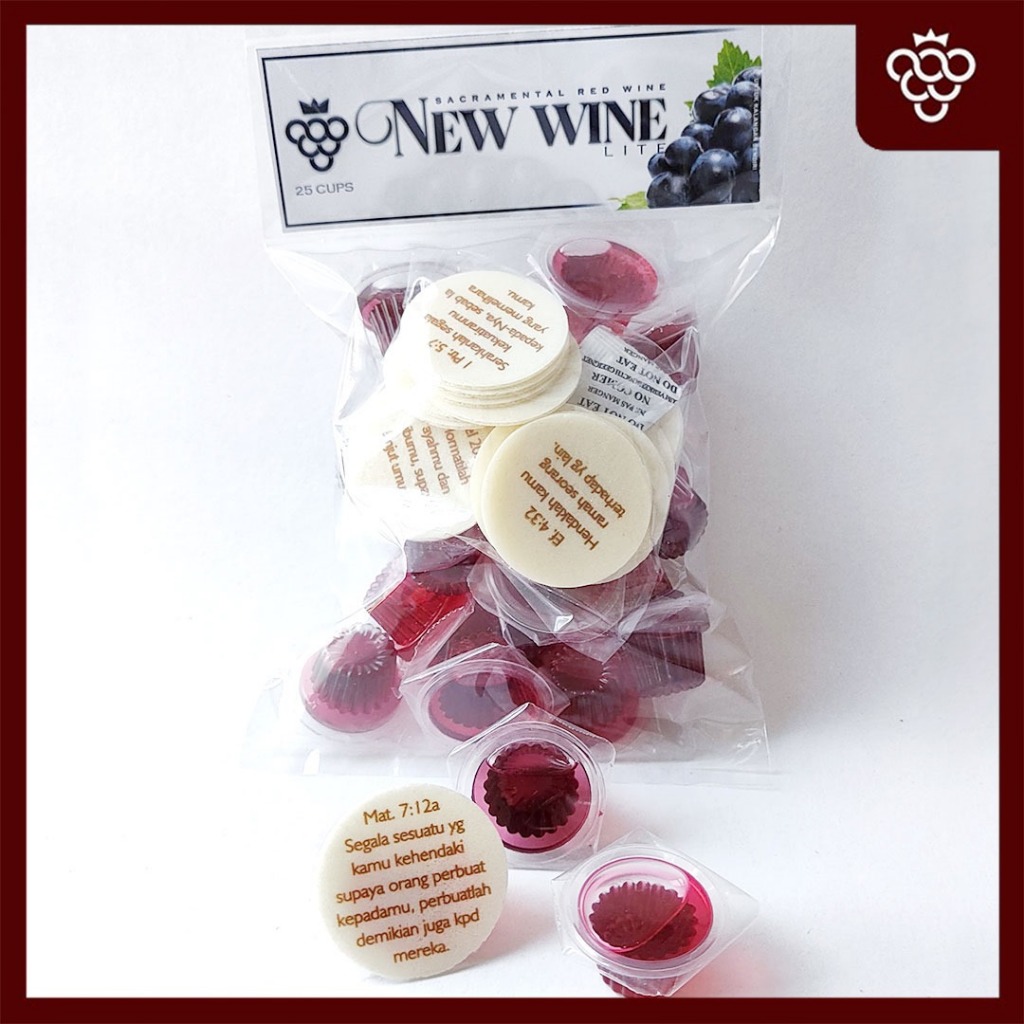 

Anggur Perjamuan Kudus Lite + Hosti Ayat Besar - isi 25