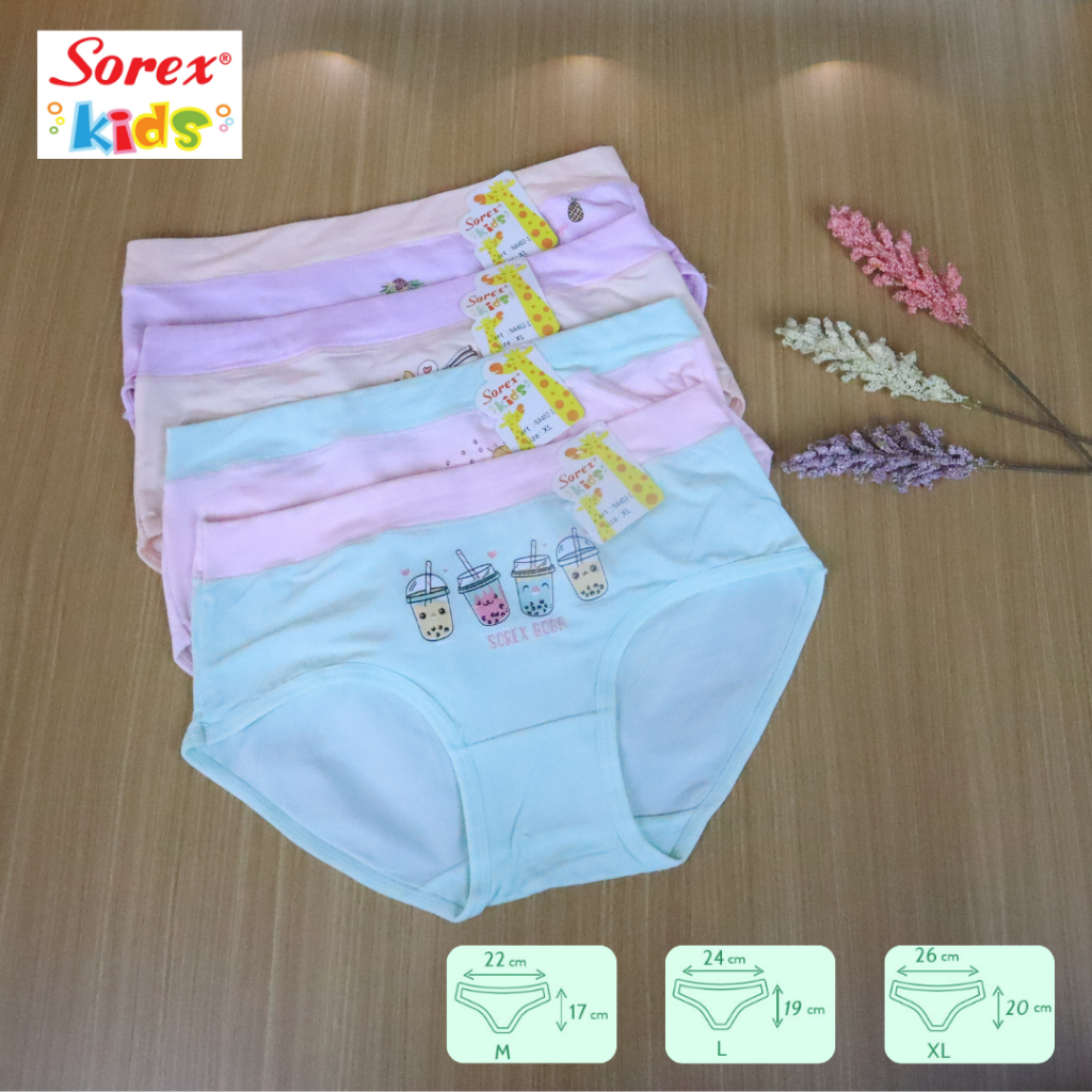 3 [pcs] Celana Dalam Sorex Anak NA 402-1 | CD anak usia 2 - 7 tahun