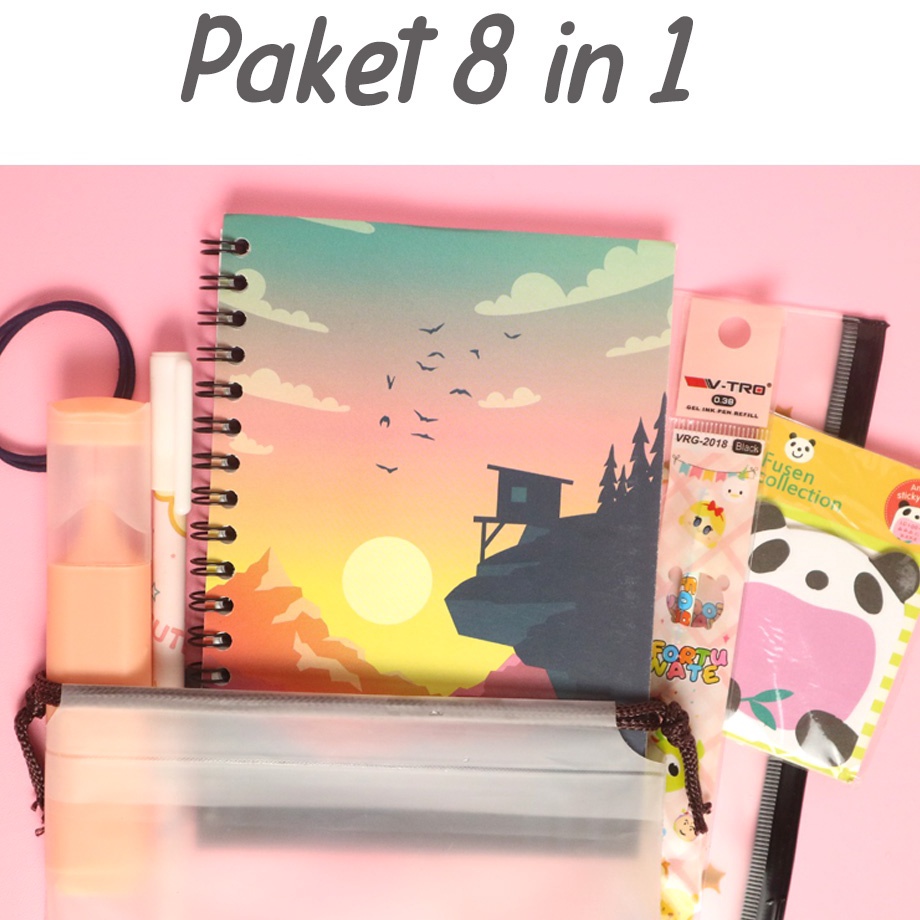 

Garansi Murah PAKET ALAT TULIS 8IN1 STATIONERY SET ALAT TULIS SET