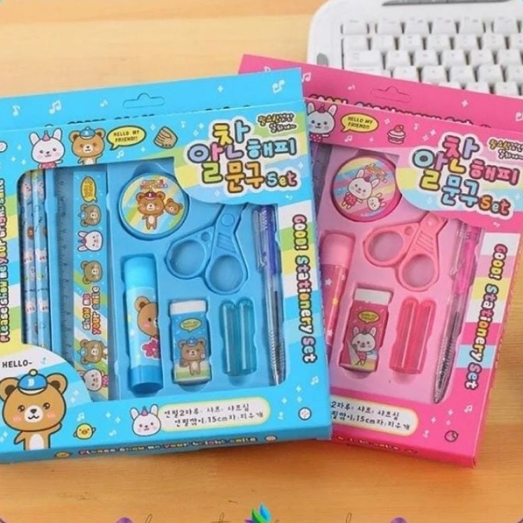 

Stock Ada Paket Lengkap Alat Tulis Anak PAUD TK Alat Tulis Set 8in1 ATK Anak