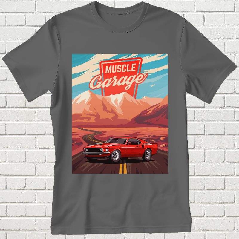 KAOA GARAGE - BAJU KAOS DEWASA - KAOS MOBIL - KAOS OUTDOOR