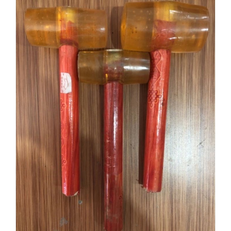 martil karet orange bening 500 gram martil rubber hammer transparan martil keramik