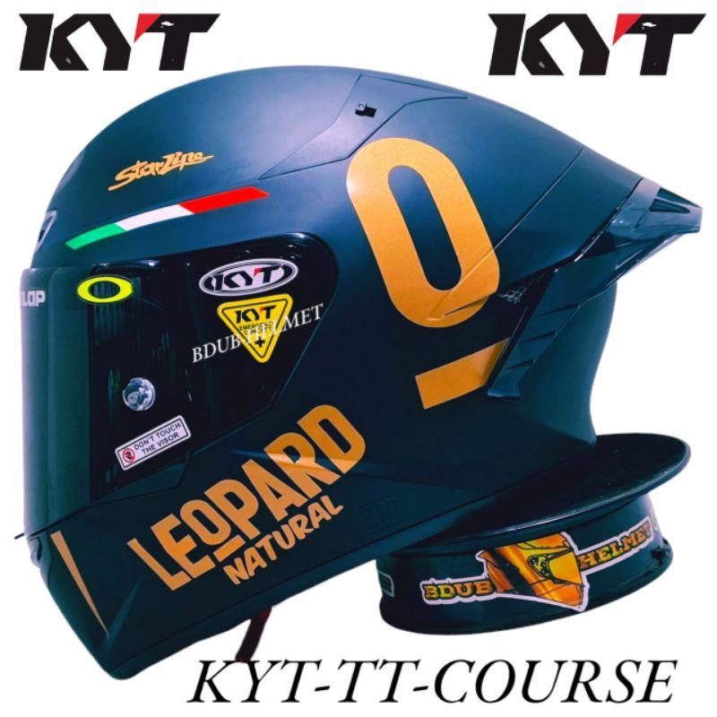 Helm KYT TT course Black dof 100% original KYT