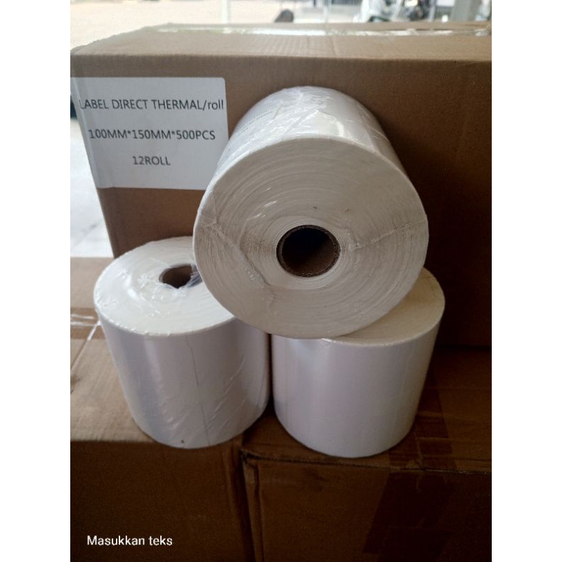 

(hanya offline) THERMAL STICKER ROLLMURAH 100 X150 MM 500 SHEET