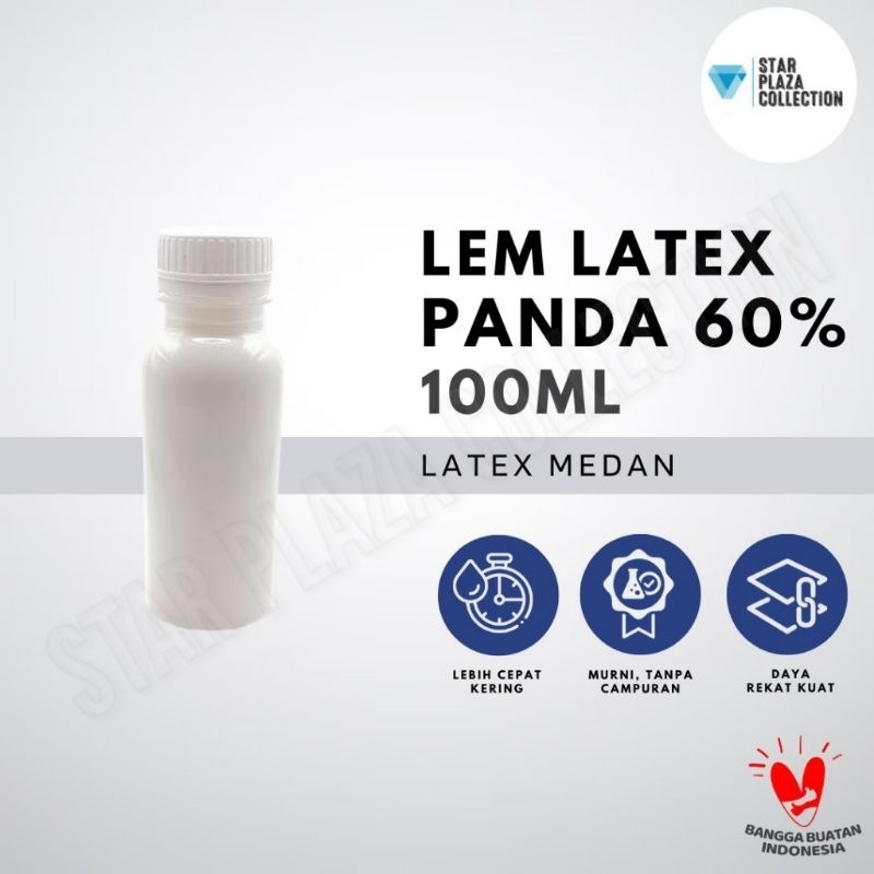 

Lem Latex Cair Panda Medan / Lem Latek Soluna Murni Lem Lateks Serbaguna untuk untuk Busa / Kulit / Kanvas - BOTOL ISI 100ML / 100 GRAM