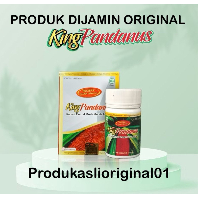 KING PANDANUS KAPSUL OBAT HERBAL ORIGINAL EKTRAK BUAH MERAH PAPUA
