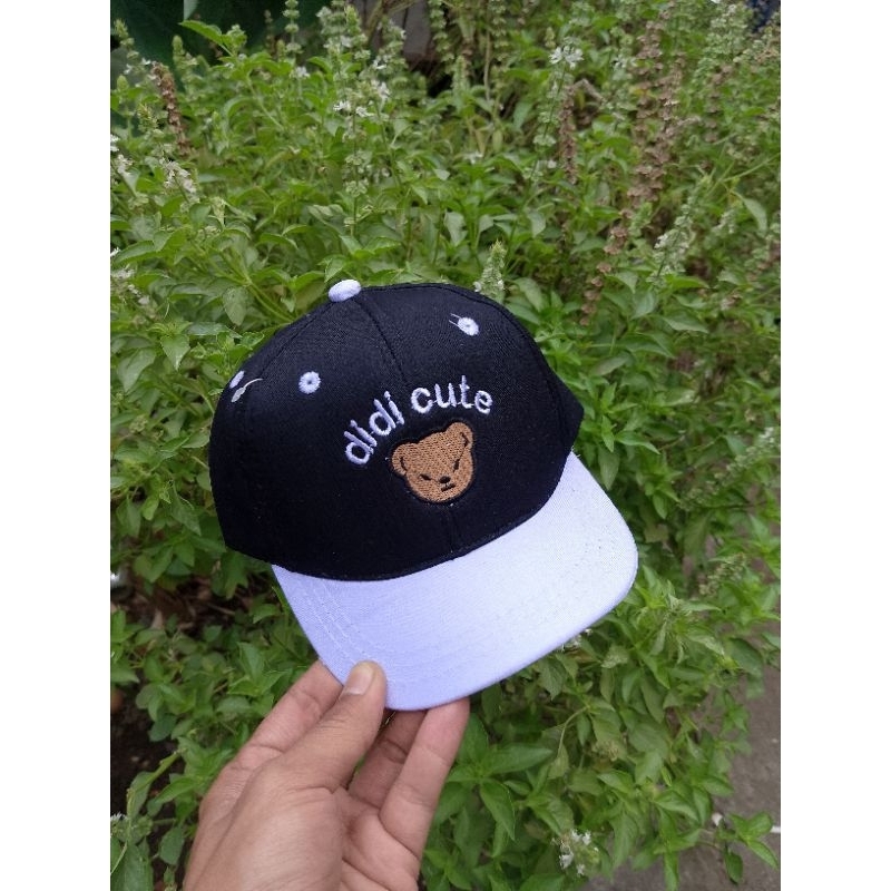 Topi Anak Laki Laki 1 5 Tahun Baseball Motif Bordir Didi Cute Beruang Lidah Pendek