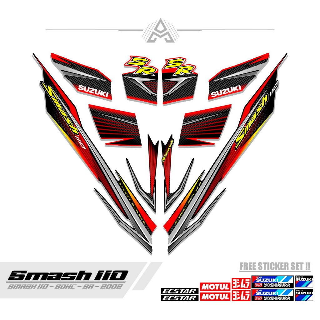STRIPING SMASH 110 R / MTF 10 / STICKER SMASH 2002 / SETIKER SR / STIKER / STREPING / STIPING / SETR