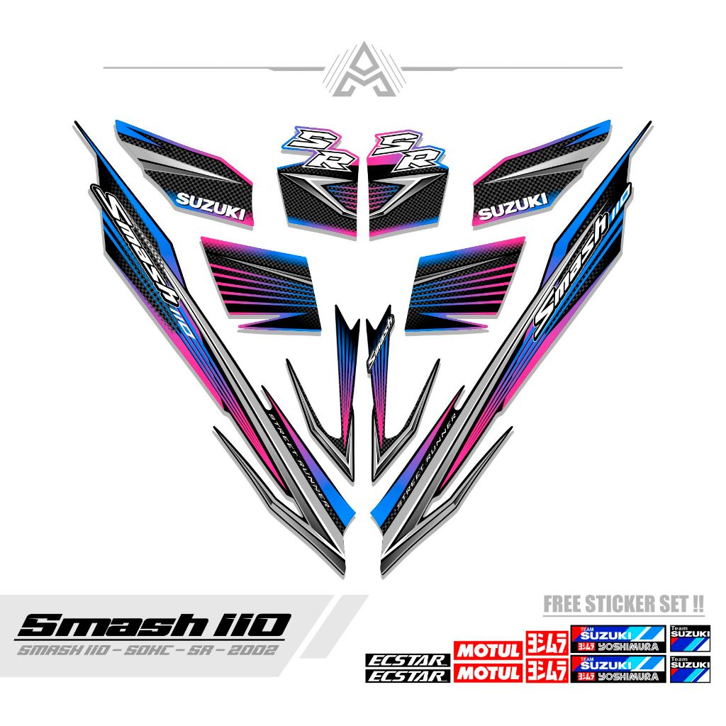 STRIPING SMASH 110 R / MTF 11 / STICKER SMASH 2002 / SETIKER SR / STIKER / STREPING / STIPING / SETR