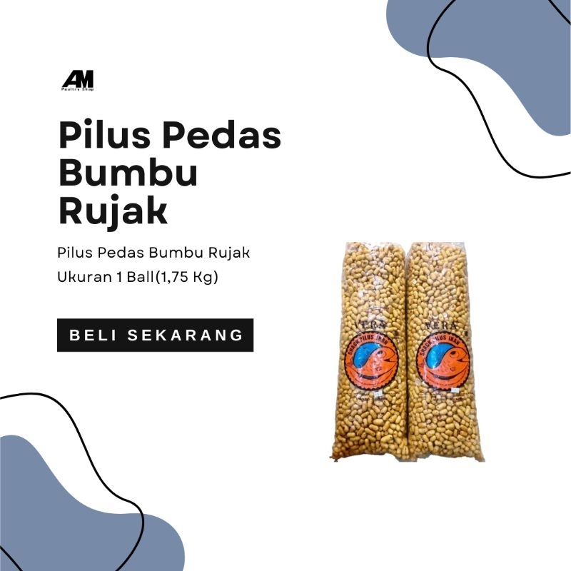 

Pilus Ikan Pedas Bumbu Rujak Ukuran 1 Ball