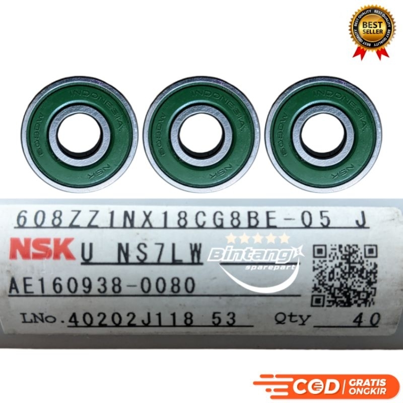 Bearing 608 NSK Bering Laher 608 NSK Original