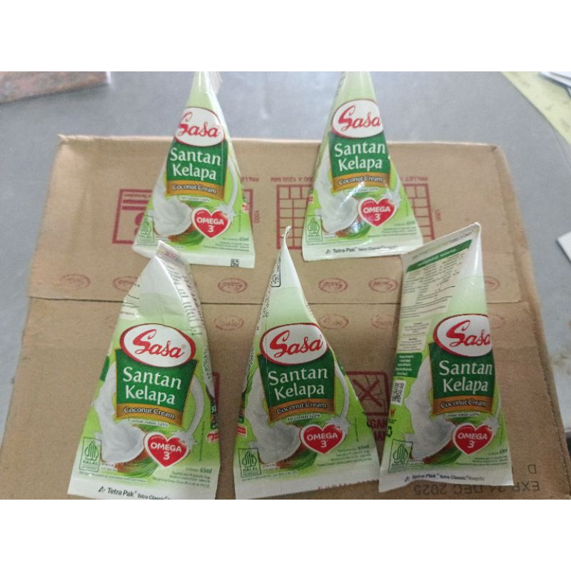 

sasa santan cair isi 65 mili 1 karton isi 32 pcs
