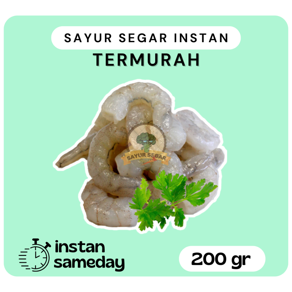 

Udang Kupas / Udang Segar Kupas 200 gram