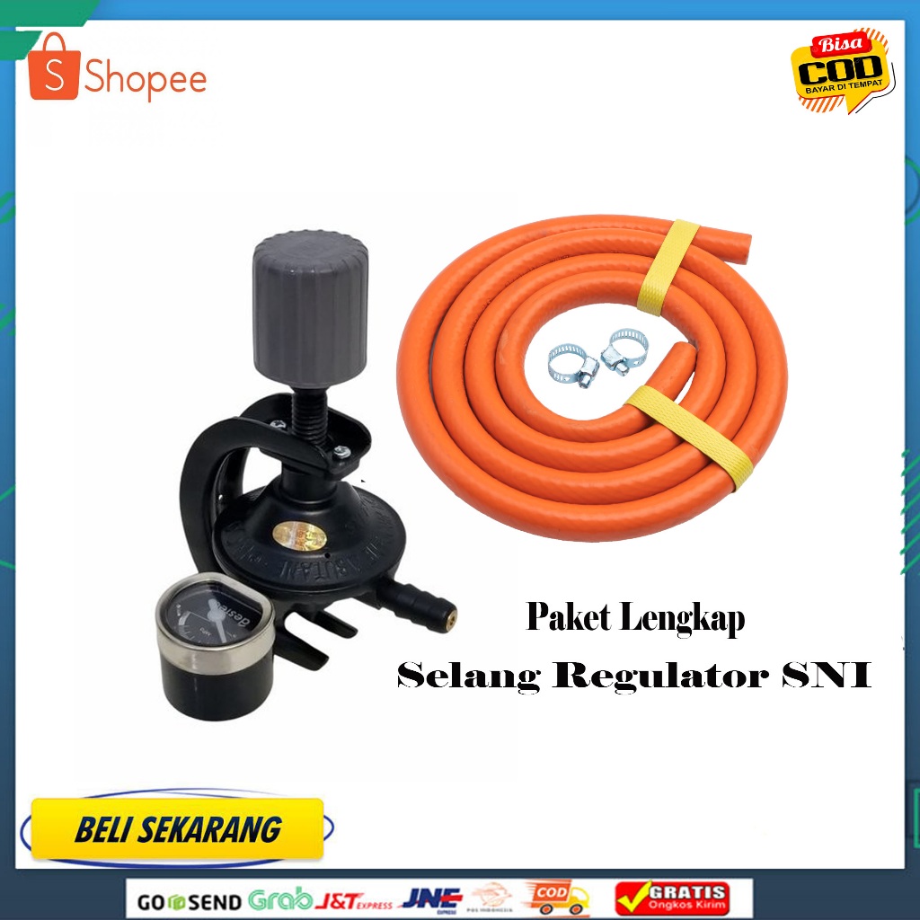 Regulator Gas destec Regulator Kompor Gas / Selang Gas / Selang Regulator Kompor Gas Selang Regulato