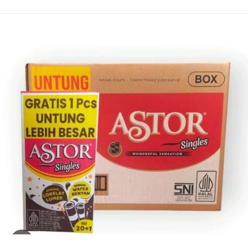 

Astor Singles 1 Karton isi 8 Box ( 1 Box isi 12 Pcs)