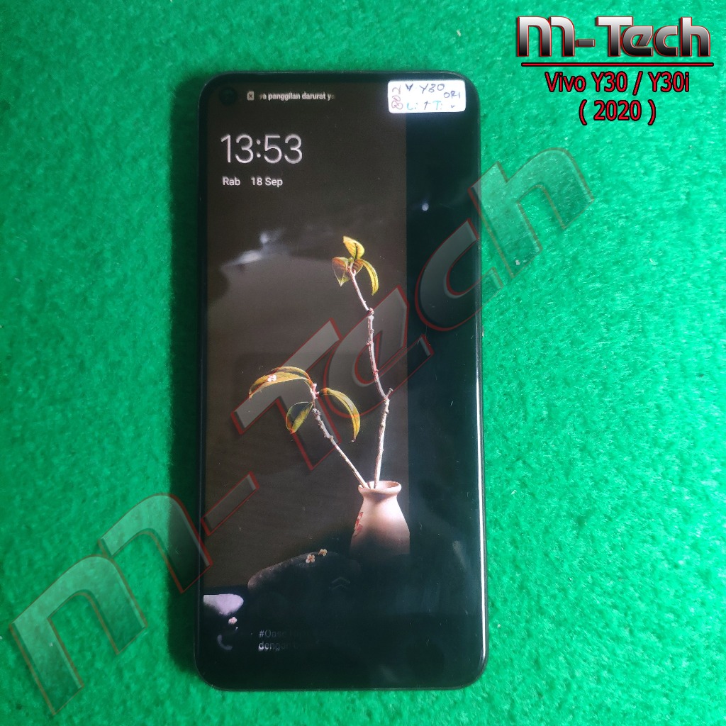 [802] LCD + Frame Vivo Y30i / Y30 original minus {Baca Deskripsi}