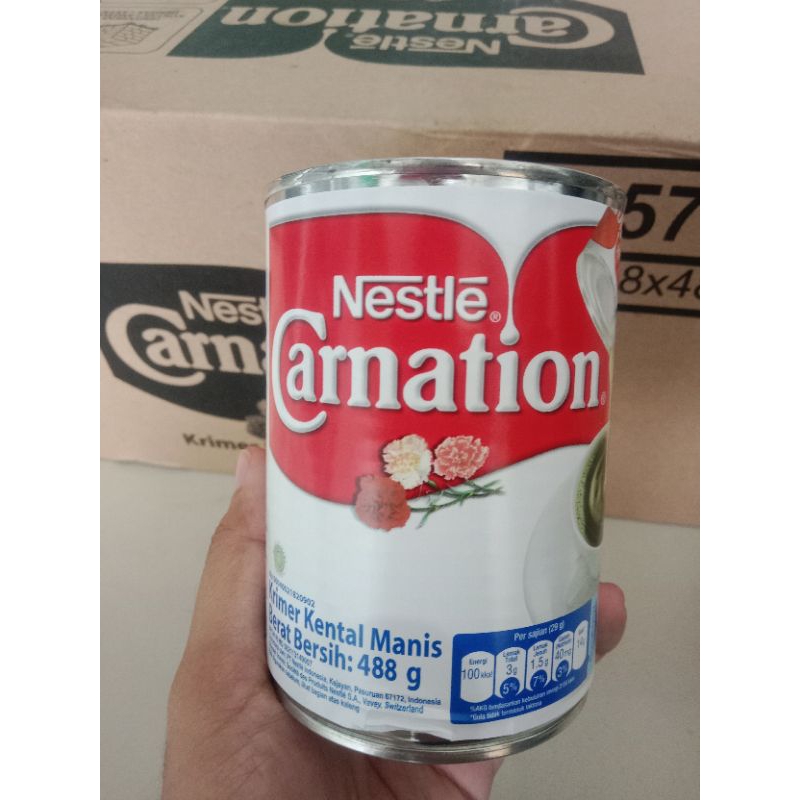 

Beryllicious.id - Carnation susu kental manis besar488gr nestle krimer skm 488 gr murah sby