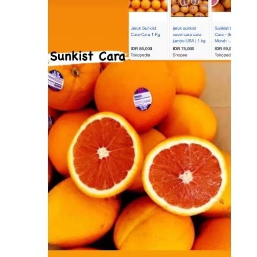 

Jeruk sunkist cara cara ±1kg Manis ya..