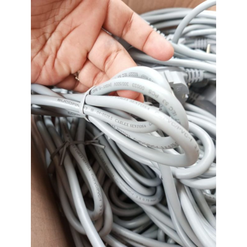 Kabel power kabel colokan kulkas mesin cuci panjang 2Meter original